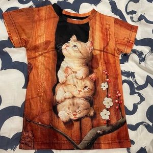 T-shirt Cat 3D Animal Printed For Children Boys Girl without tag Size “S”4/5 272